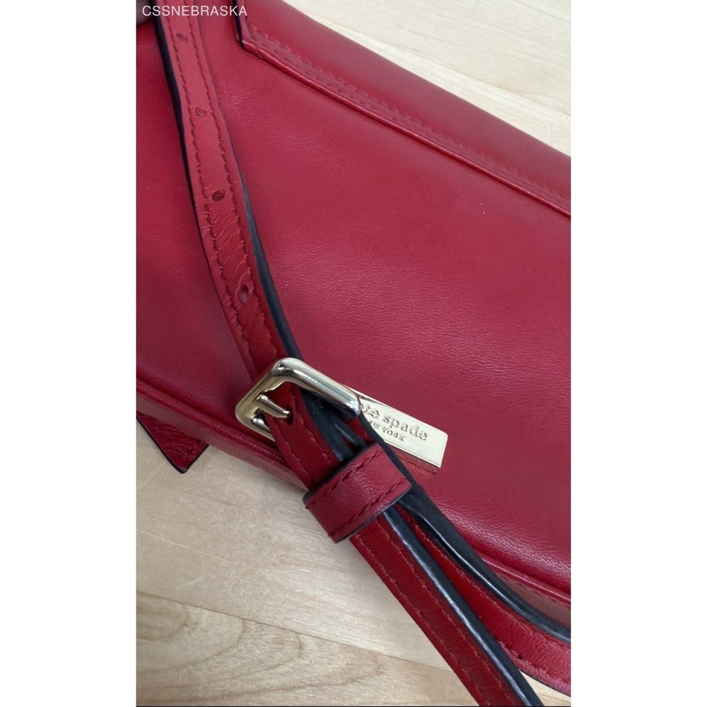 Kate Spade Red Montrose Avenue Aster leather Crossbody - Picture 8 of 10